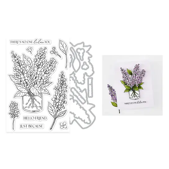 HERO ARTS HERO ARTS NO ONE LILAC YOU CLEAR STAMP AND DIE SET