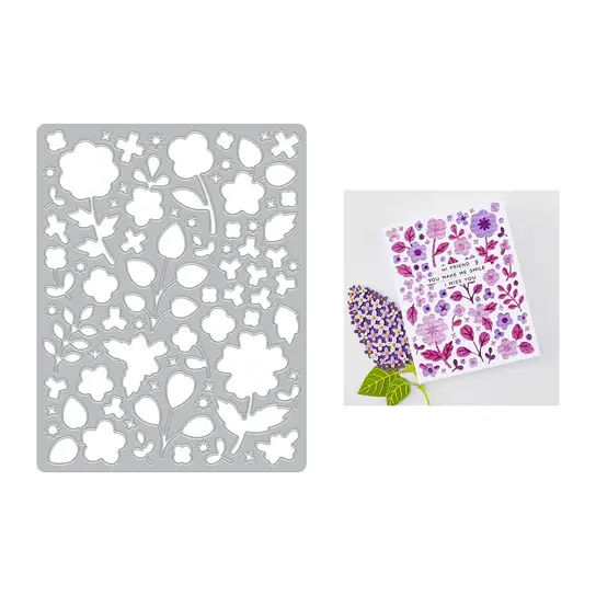 HERO ARTS HERO ARTS MEADOW BLOOMS COVER PLATE DIE