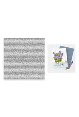 HERO ARTS HERO ARTS BIRDSONG SCRIPT 6x6 CLING STAMP