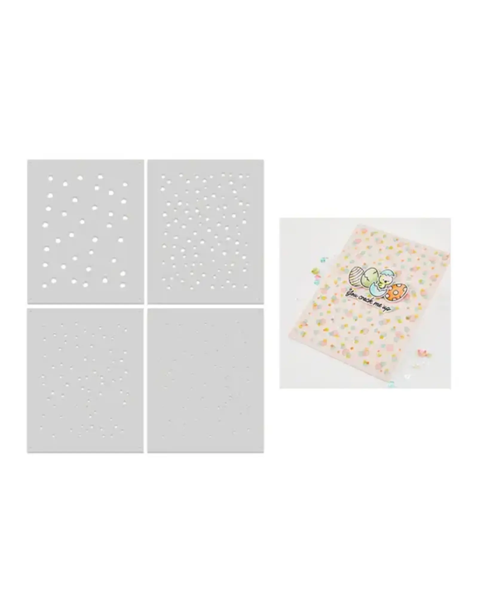 HERO ARTS HERO ARTS CONFETTI LAYERING STENCIL SET