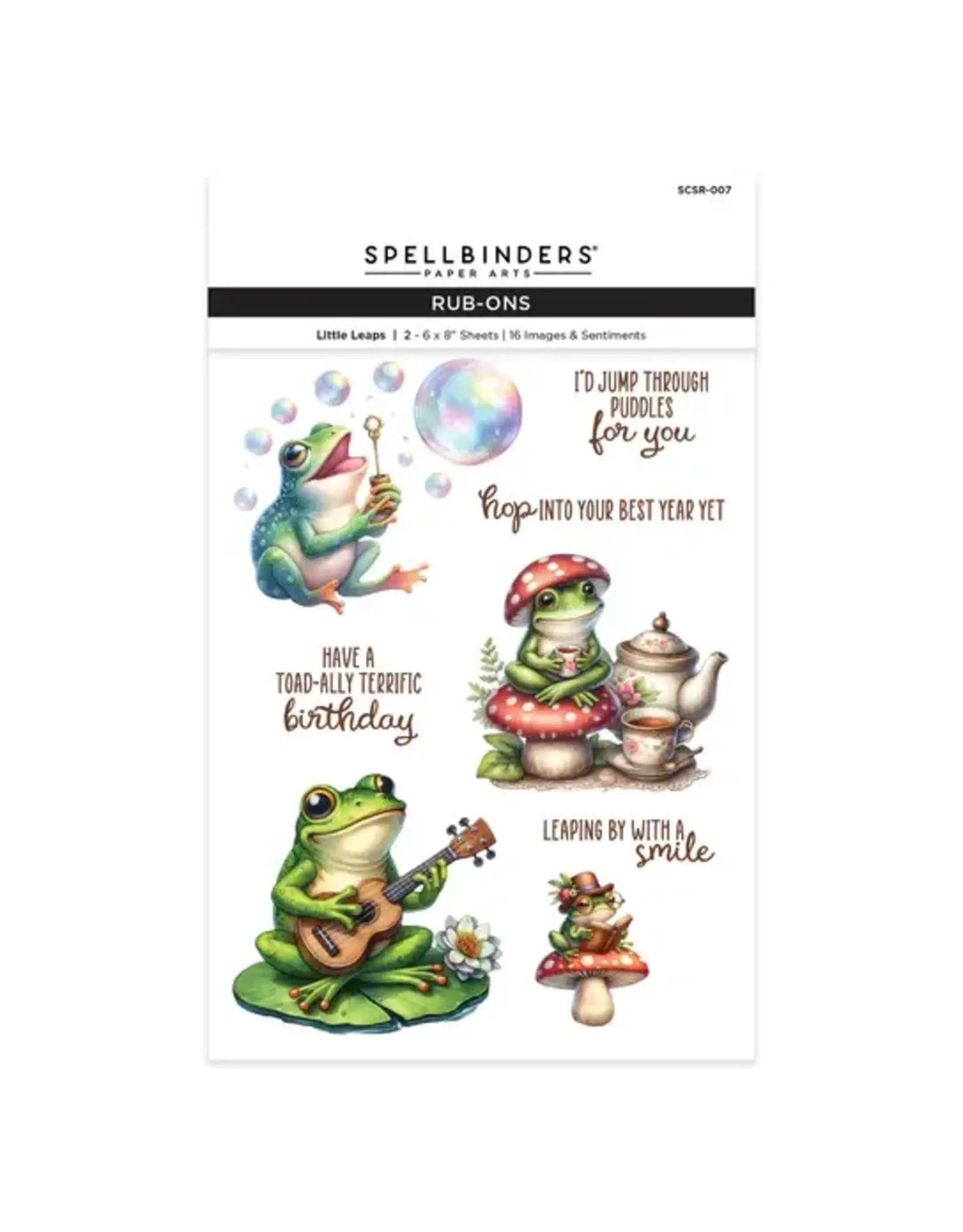SPELLBINDERS SPELLBINDERS LITTLE LEAPS RUB-ON TRANSFERS