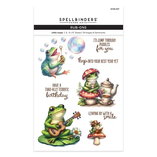 SPELLBINDERS SPELLBINDERS LITTLE LEAPS RUB-ON TRANSFERS