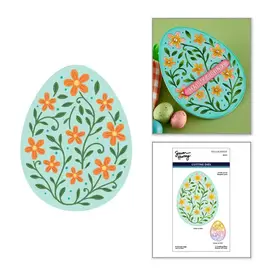 SPELLBINDERS SPELLBINDERS SIMON HURLEY HAPPY SPRING COLLECTION IN BLOOM EGG ETCHED DIE SET