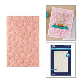 SPELLBINDERS SPELLBINDERS SIMON HURLEY HAPPY SPRING COLLECTION ORNATE EGGS 3D EMBOSSING FOLDER