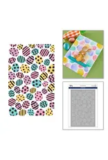 SPELLBINDERS SPELLBINDERS SIMON HURLEY HAPPY SPRING COLLECTION ORNATE EGGS LAYERED STENCIL