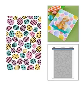 SPELLBINDERS SPELLBINDERS SIMON HURLEY HAPPY SPRING COLLECTION ORNATE EGGS LAYERED STENCIL