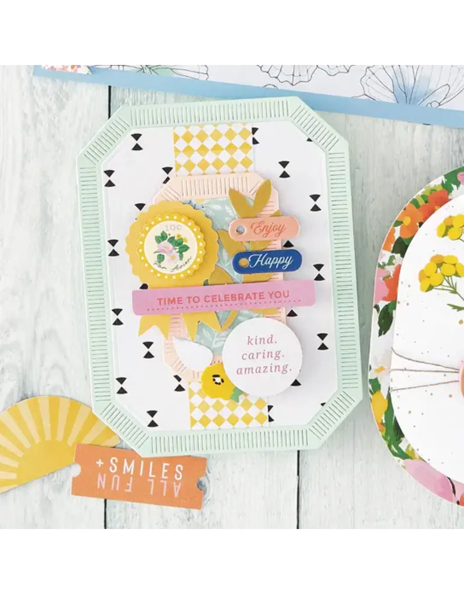 SPELLBINDERS SPELLBINDERS ROSIE'S STUDIO BREAKFAST IN BED SENTIMENTS EPHEMERA DIE-CUTS 152/PK