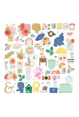 SPELLBINDERS SPELLBINDERS ROSIE'S STUDIO BREAKFAST IN BED EPHEMERA DIE-CUTS 128/PK