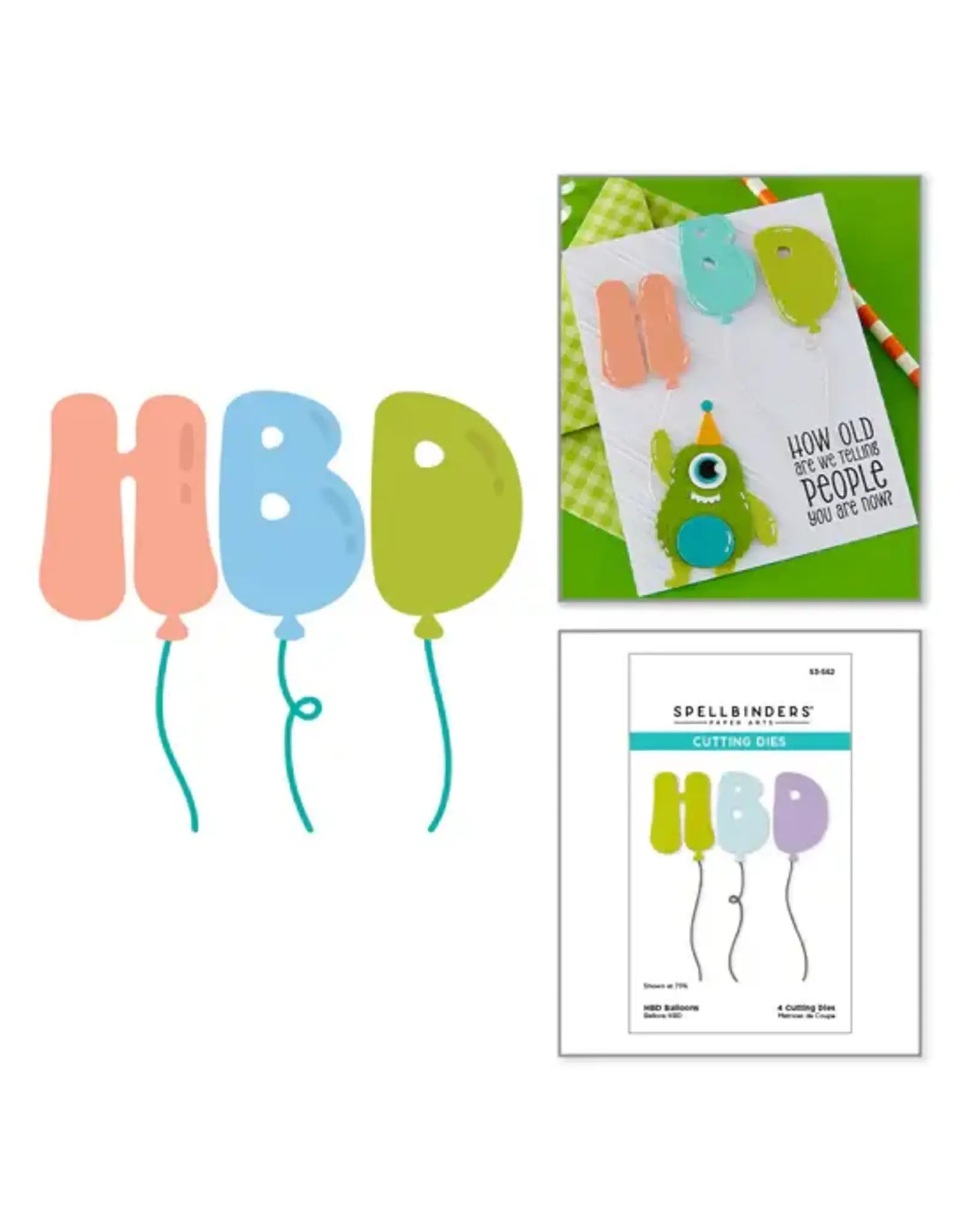 SPELLBINDERS SPELLBINDERS AGED TO PERFECTION COLLECTION HBD ETCHED DIE SET