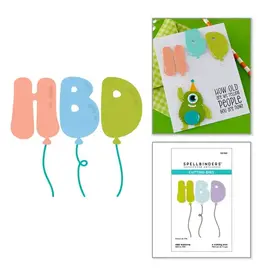 SPELLBINDERS SPELLBINDERS AGED TO PERFECTION COLLECTION HBD ETCHED DIE SET