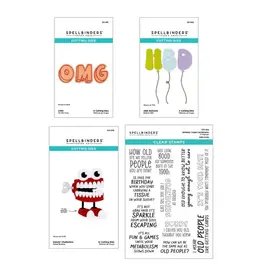 SPELLBINDERS SPELLBINDERS AGED TO PERFECTION CLEAR STAMP & DIE SET BUNDLE