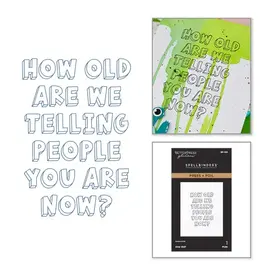 SPELLBINDERS SPELLBINDERS BETTERPRESS HOW OLD? PRESS + FOIL PLATE