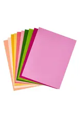 SPELLBINDERS SPELLBINDERS BLOOMS ASSORTMENT COLORWHEEL CARDSTOCK 8.5x11 10/PK