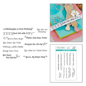 SPELLBINDERS SPELLBINDERS TINA SMITH SUGARED EXPRESSIONS CLEAR STAMP SET