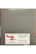 PAPER CUT THE PAPER CUT 100 LB POP TONE BLACK LICORICE 12x12 CARDSTOCK 25 SHEETS