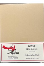 PAPER CUT THE PAPER CUT 80 LB FOSSIL 8.5x11 CARDSTOCK 25 SHEETS