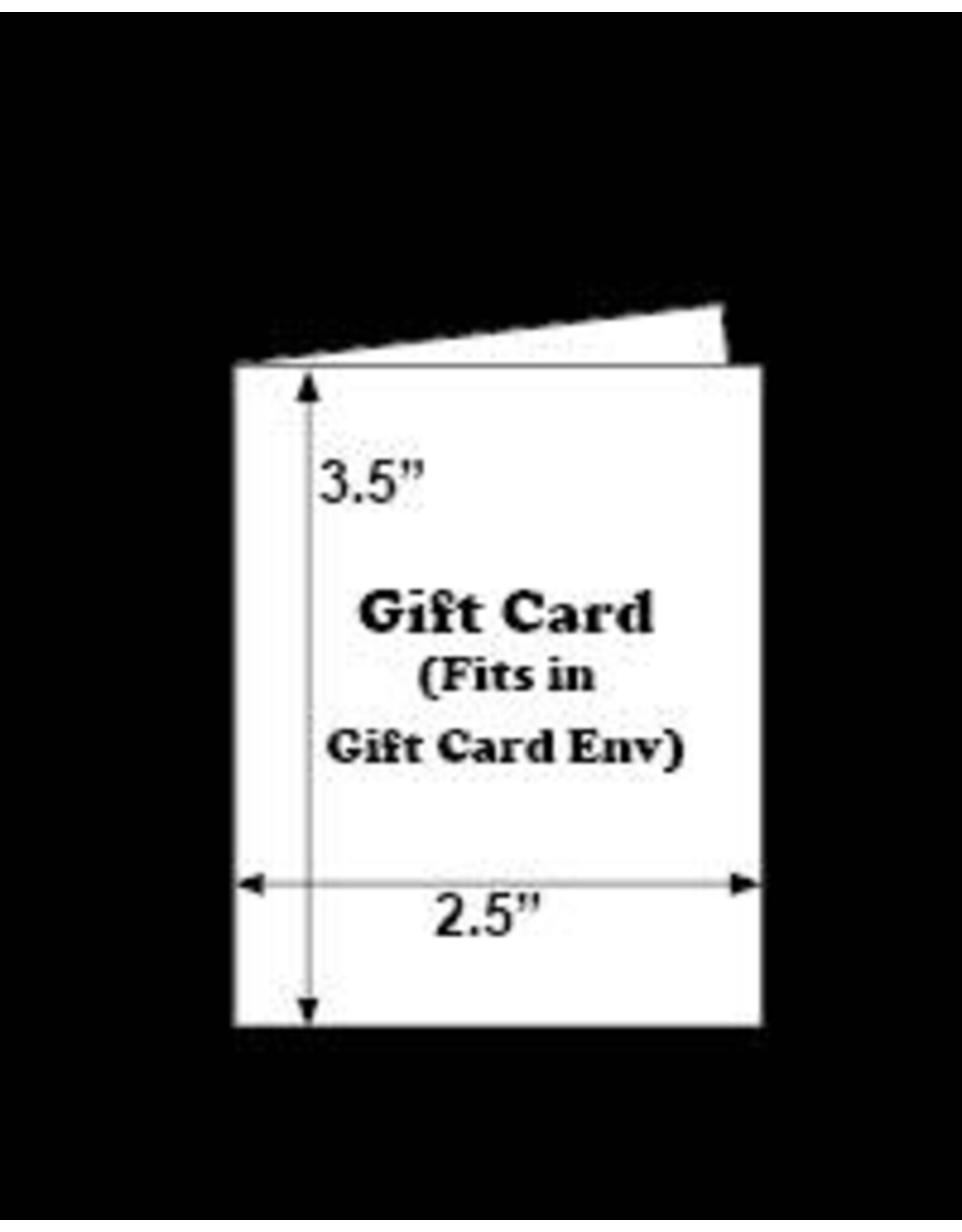 PAPER CUT THE PAPER CUT WHITE GIFT CARD 25/PK