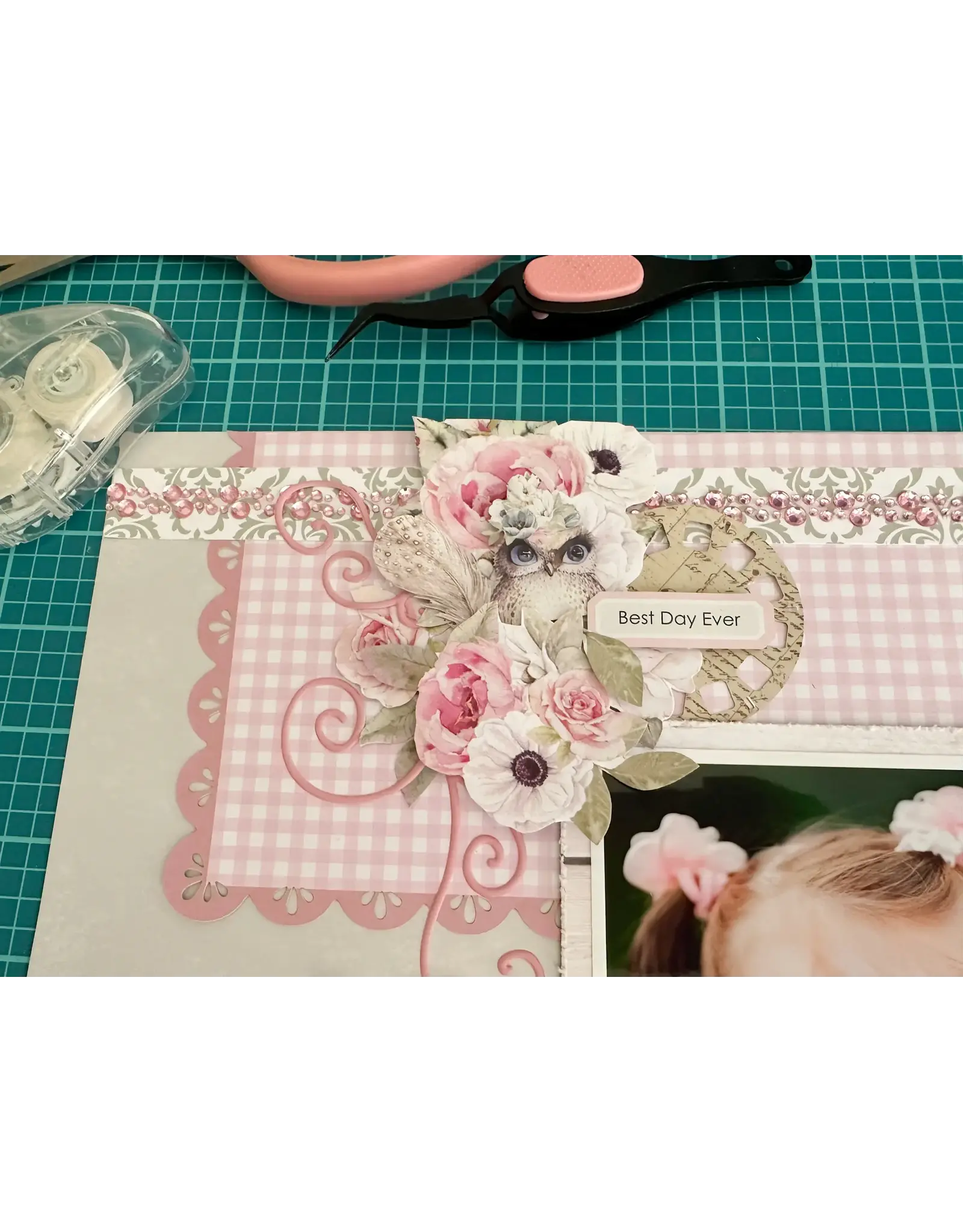 UNIQUELY CREATIVE UNIQUELY CREATIVE PINK FLOURISH PUFFY STICKERS