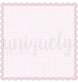 UNIQUELY CREATIVE UNIQUELY CREATIVE GINGHAM SQUARE DECORATIVE BASE LAYER