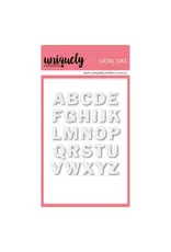 UNIQUELY CREATIVE UNIQUELY CREATIVE SMALL UPPERCASE ALPHA DIE SET