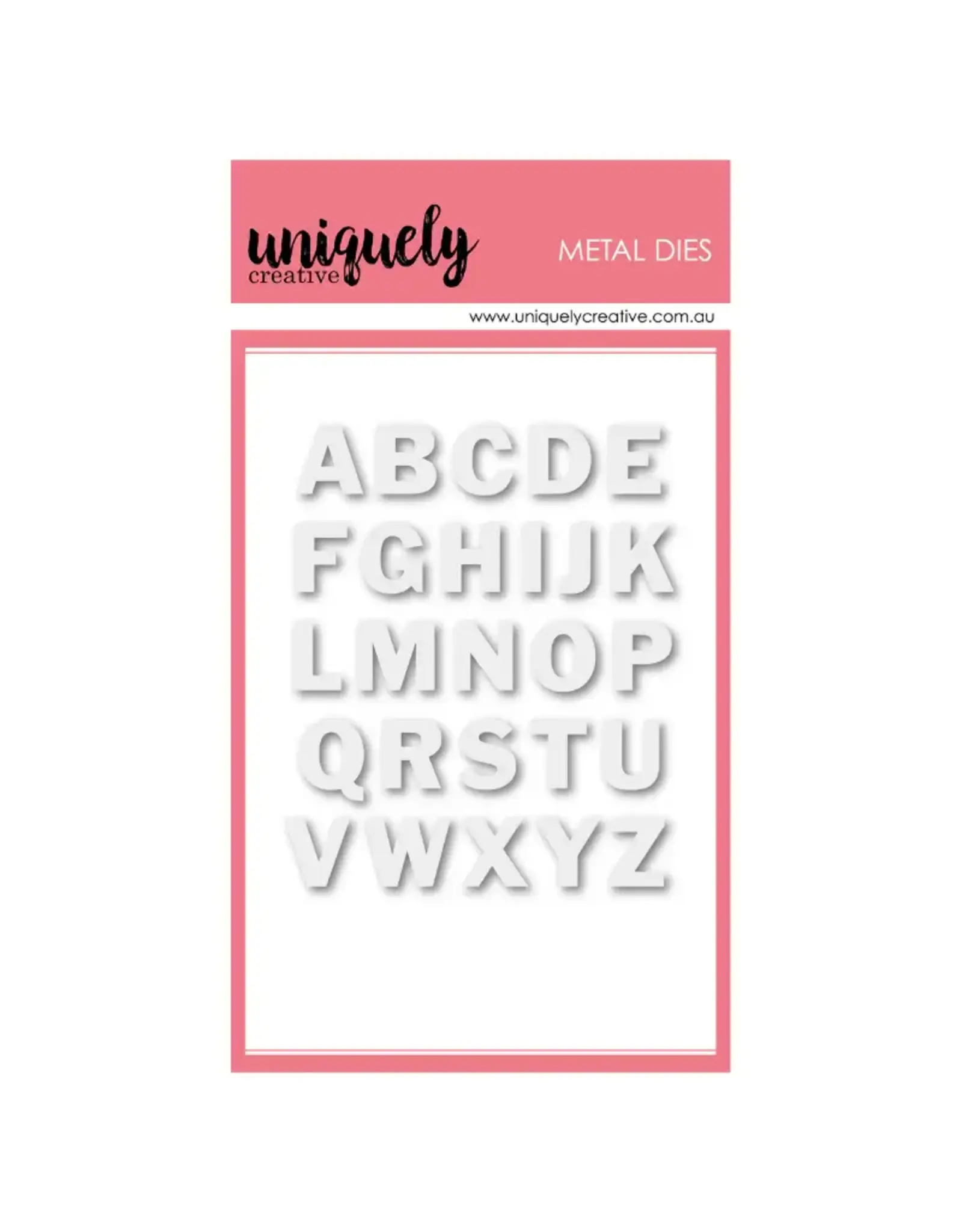 UNIQUELY CREATIVE UNIQUELY CREATIVE SMALL UPPERCASE ALPHA DIE SET