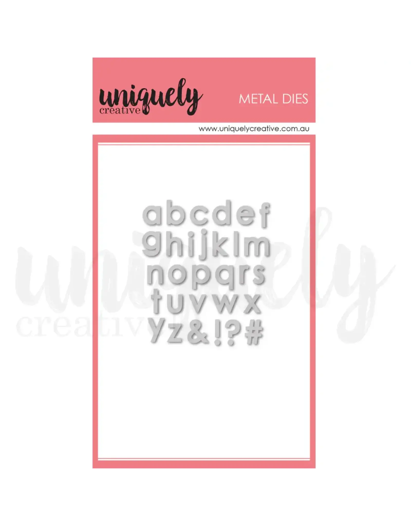 UNIQUELY CREATIVE UNIQUELY CREATIVE TINY LOWERCASE ALPHA DIE SET