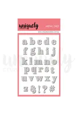 UNIQUELY CREATIVE UNIQUELY CREATIVE SERIF LOWERCASE ALPHA DIE SET