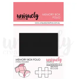 UNIQUELY CREATIVE UNIQUELY CREATIVE BLACK MEMORY BOX FOLIO