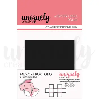 UNIQUELY CREATIVE UNIQUELY CREATIVE BLACK MEMORY BOX FOLIO