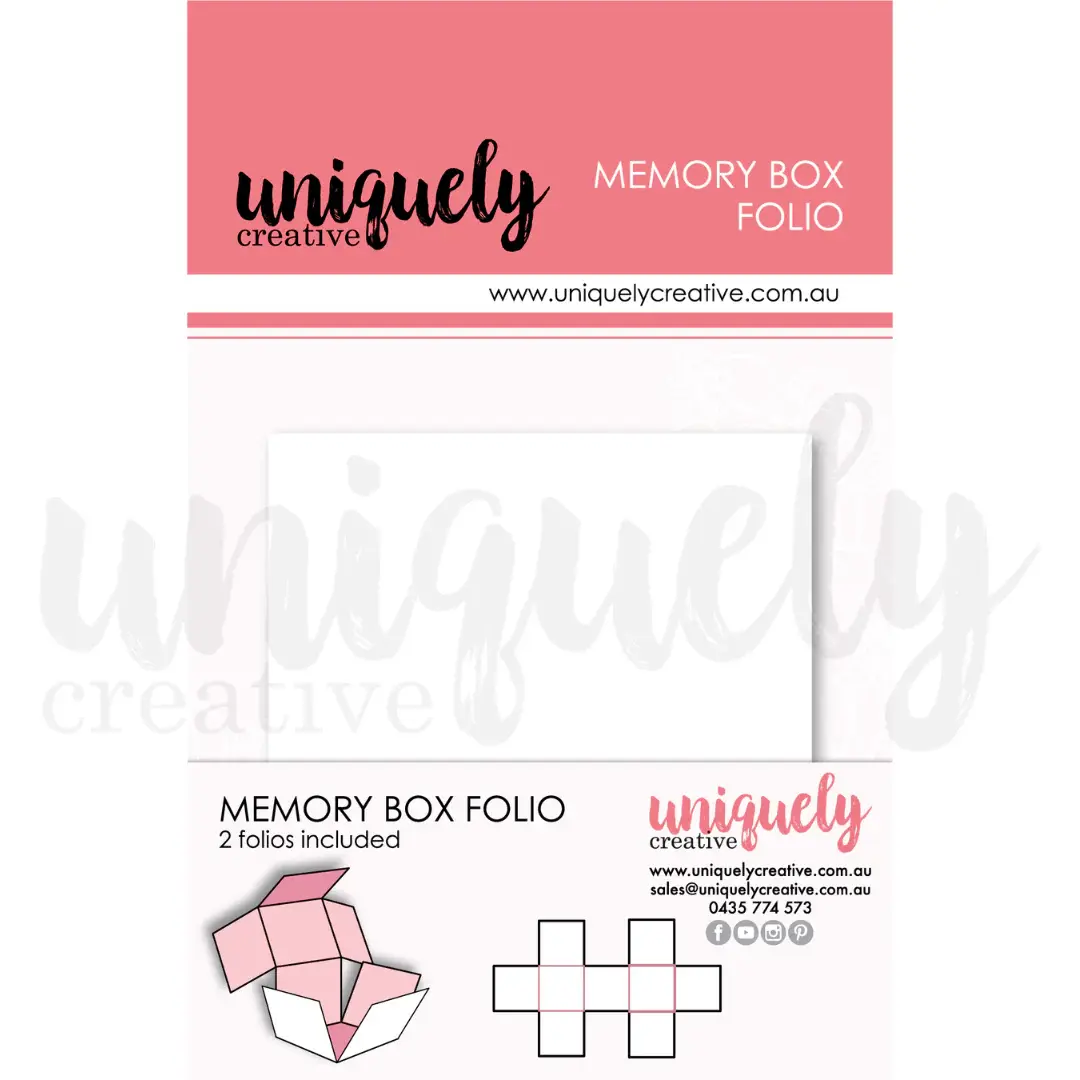 UNIQUELY CREATIVE UNIQUELY CREATIVE WHITE MEMORY BOX FOLIO