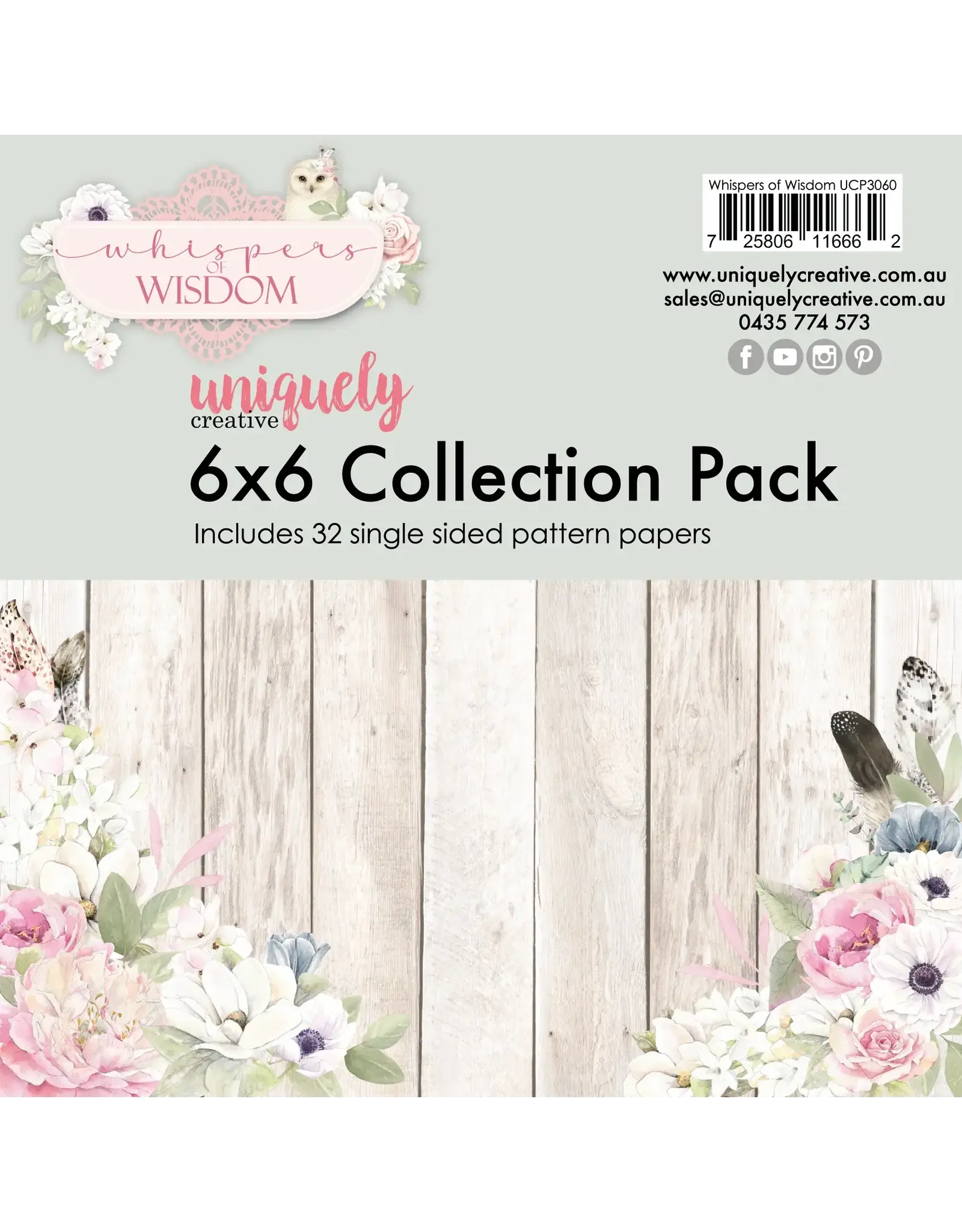 UNIQUELY CREATIVE UNIQUELY CREATIVE WHISPERS OF WISDOM 6x6 COLLECTION PACK
