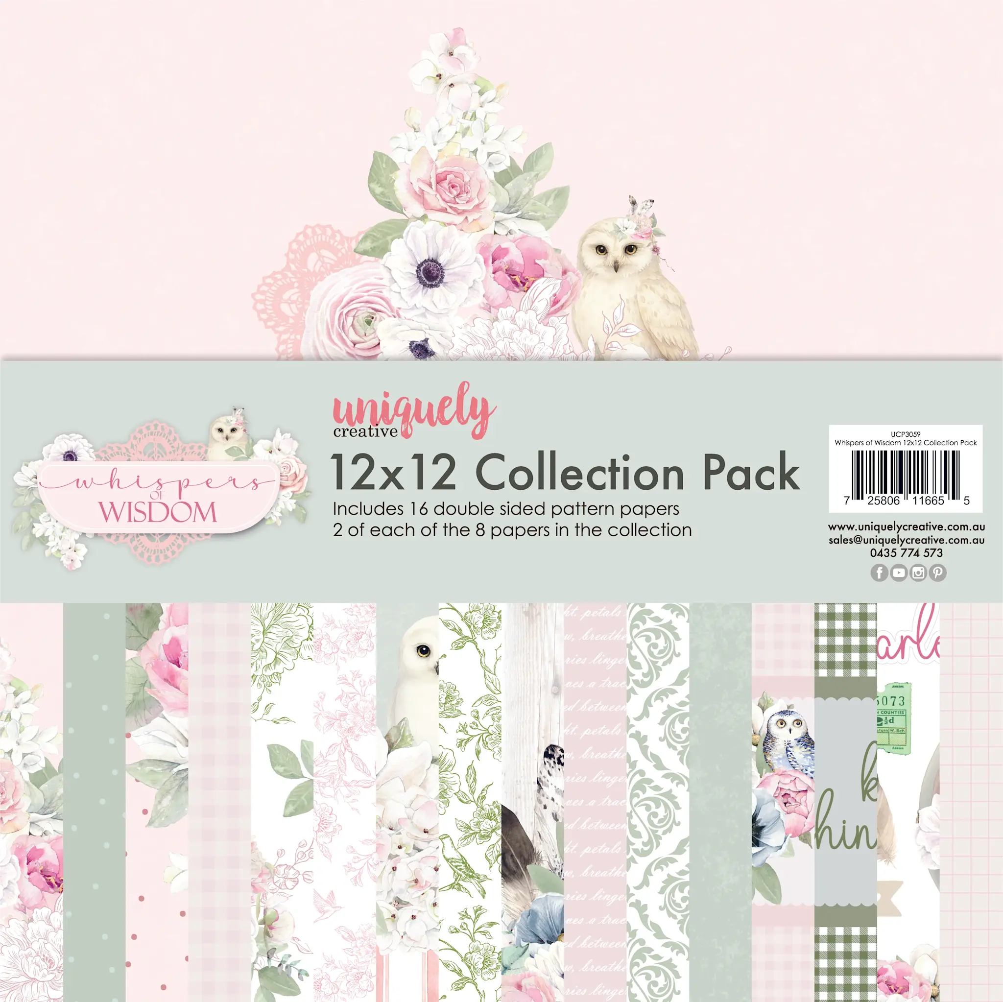 UNIQUELY CREATIVE UNIQUELY CREATIVE WHISPERS OF WISDOM 12x12 COLLECTION PACK