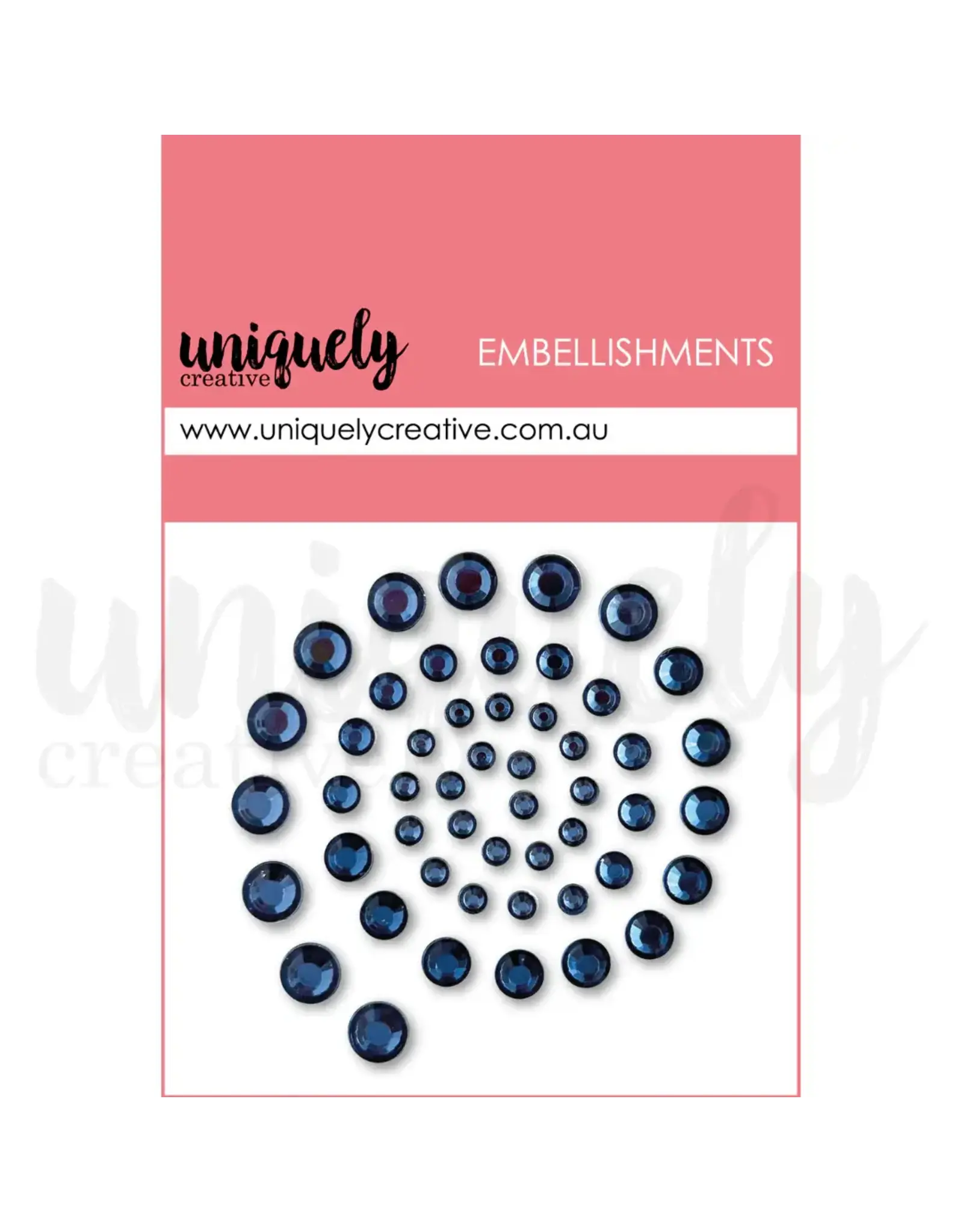UNIQUELY CREATIVE UNIQUELY CREATIVE NAVY RHINESTONES