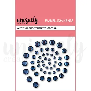 UNIQUELY CREATIVE UNIQUELY CREATIVE NAVY RHINESTONES