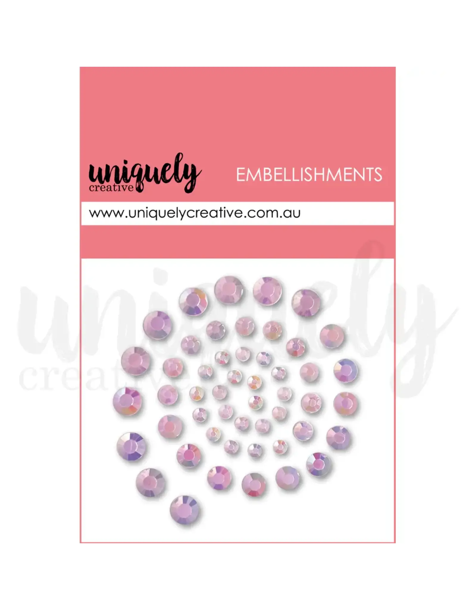 UNIQUELY CREATIVE UNIQUELY CREATIVE LAVENDER RHINESTONES