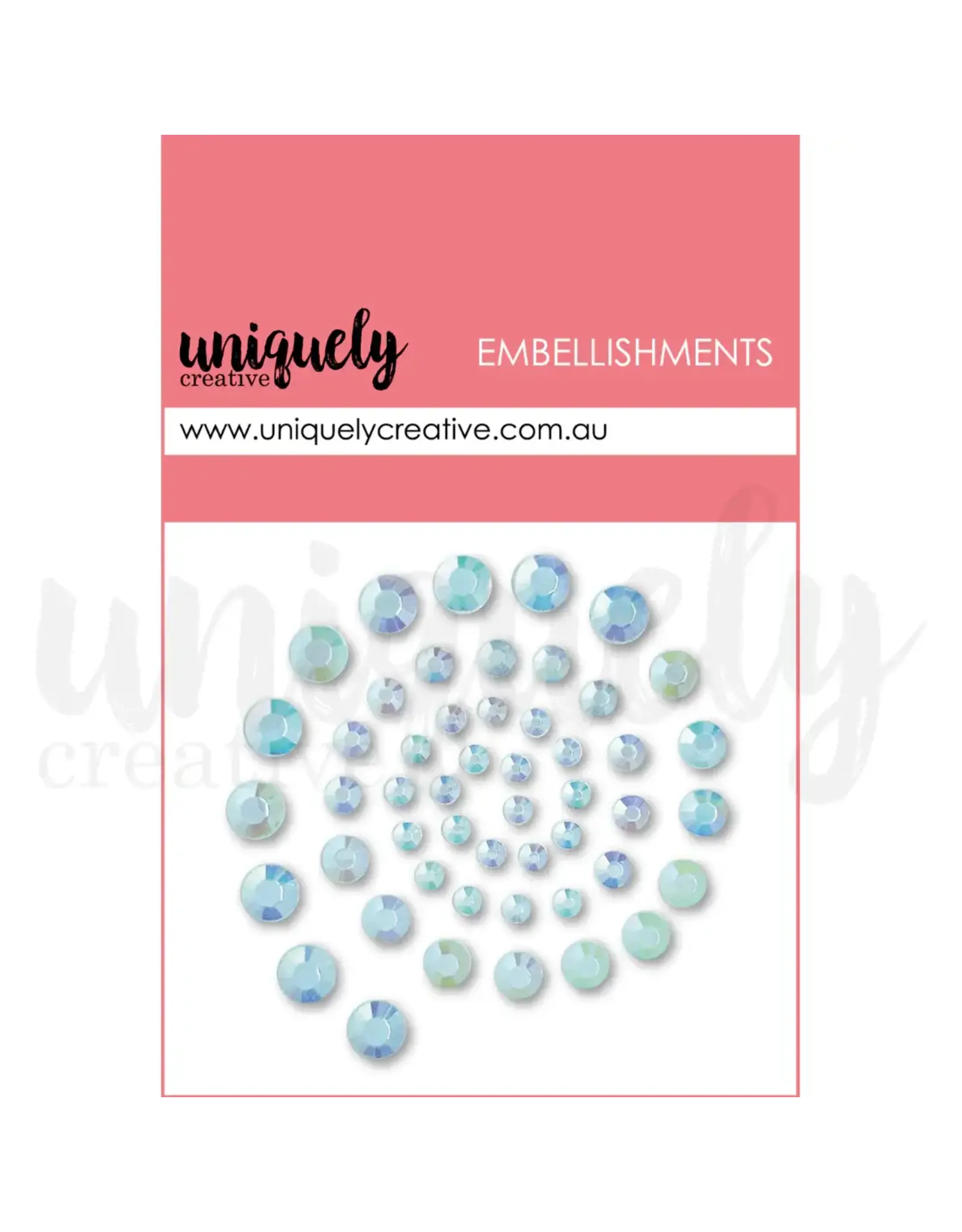 UNIQUELY CREATIVE UNIQUELY CREATIVE LIGHT BLUE RHINESTONES