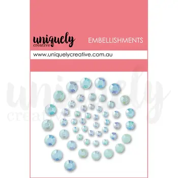 UNIQUELY CREATIVE UNIQUELY CREATIVE LIGHT BLUE RHINESTONES