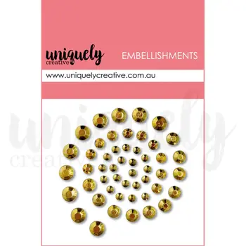 UNIQUELY CREATIVE UNIQUELY CREATIVE GOLD RHINESTONES