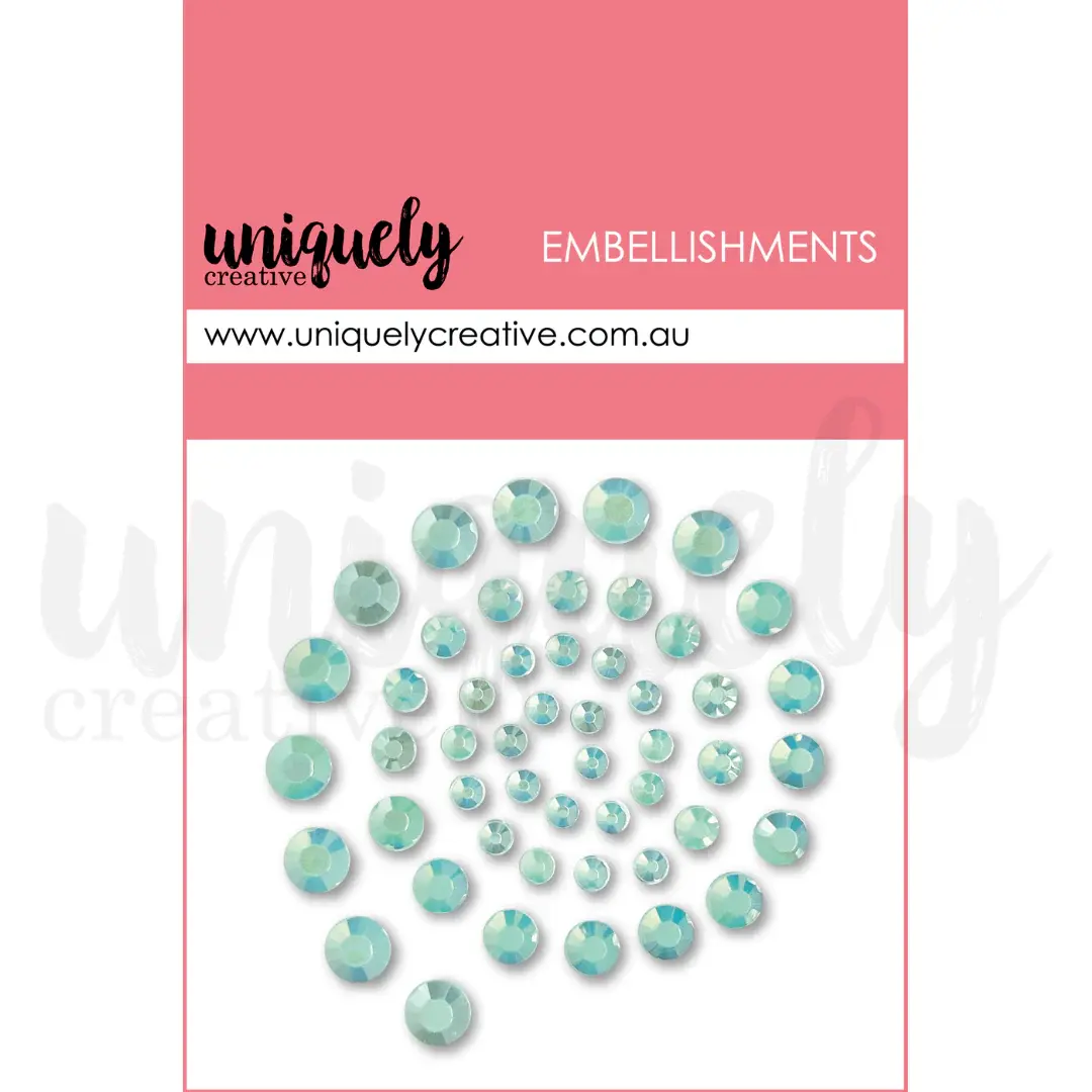 UNIQUELY CREATIVE UNIQUELY CREATIVE MINT RHINESTONES