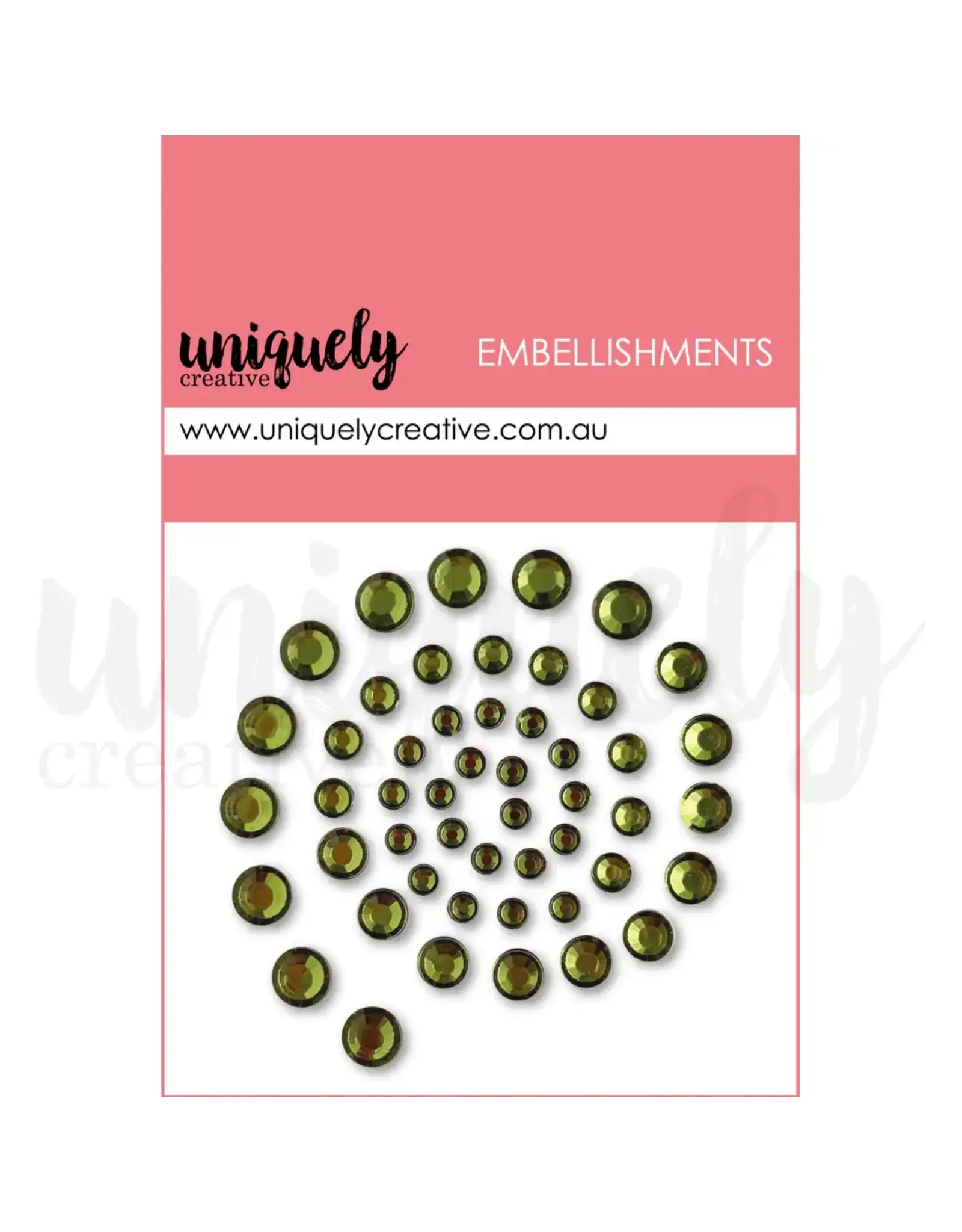 UNIQUELY CREATIVE UNIQUELY CREATIVE SAGE RHINESTONES