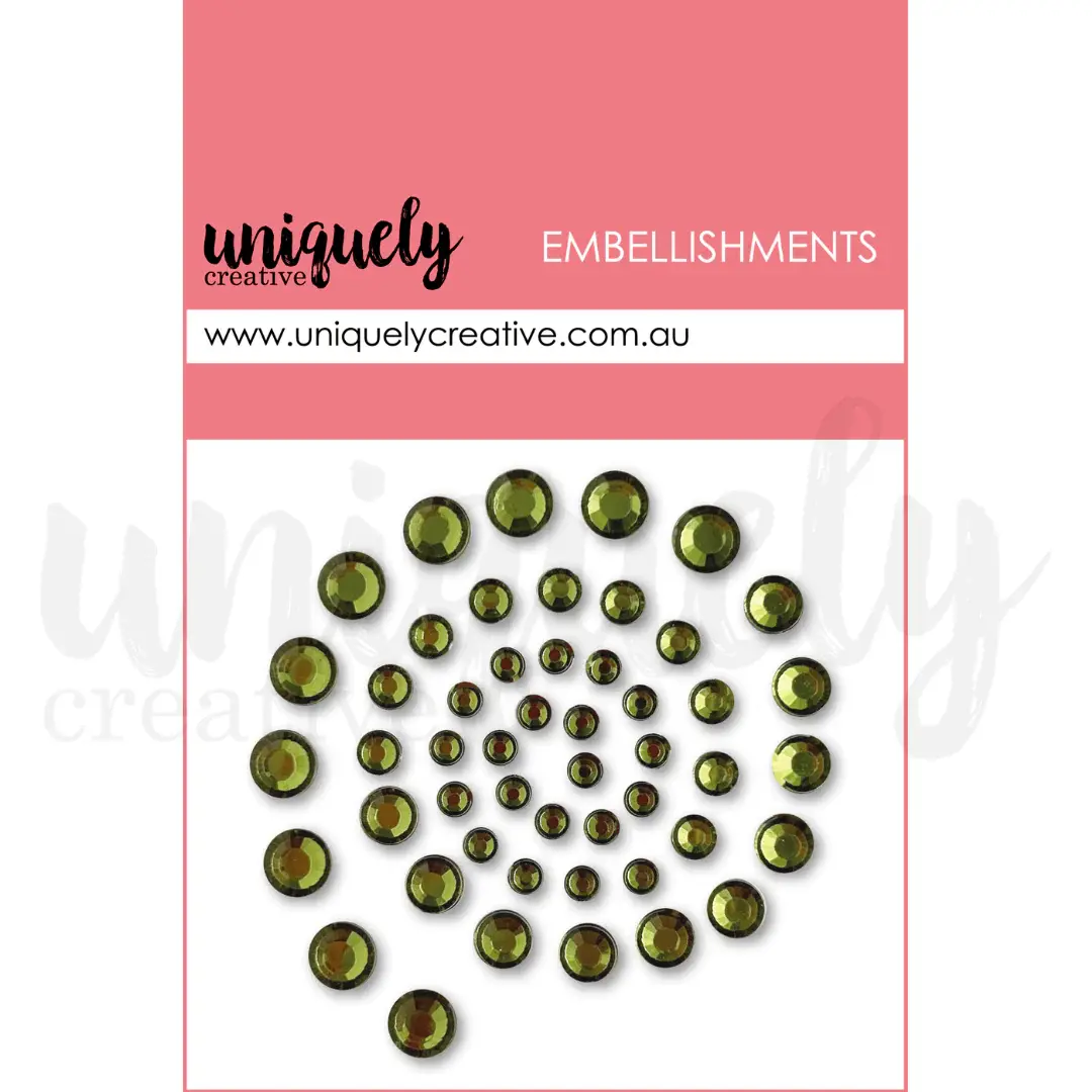 UNIQUELY CREATIVE UNIQUELY CREATIVE SAGE RHINESTONES