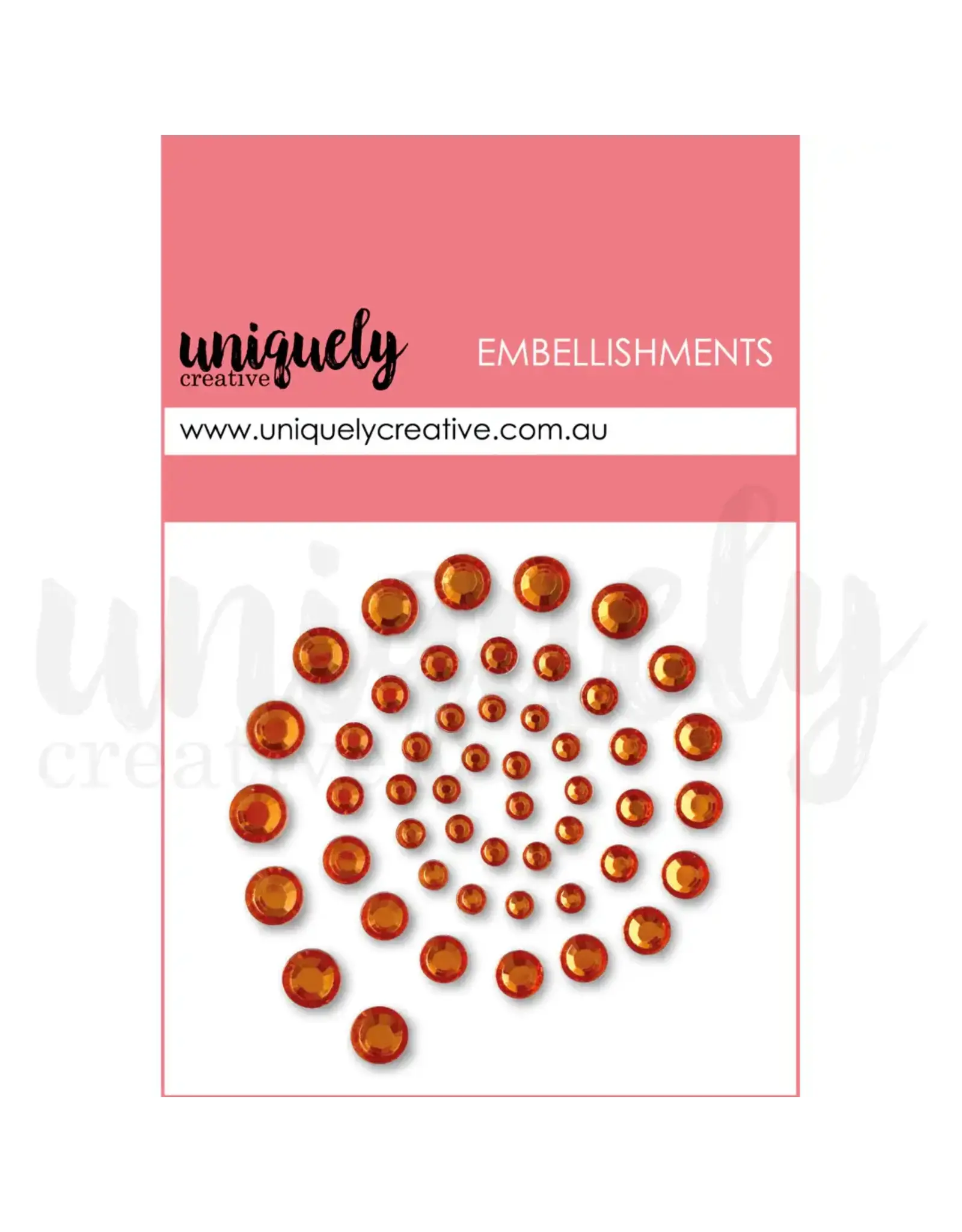 UNIQUELY CREATIVE UNIQUELY CREATIVE PEACH RHINESTONES