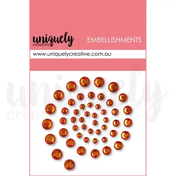UNIQUELY CREATIVE UNIQUELY CREATIVE PEACH RHINESTONES