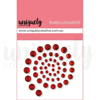 UNIQUELY CREATIVE UNIQUELY CREATIVE RED RHINESTONES