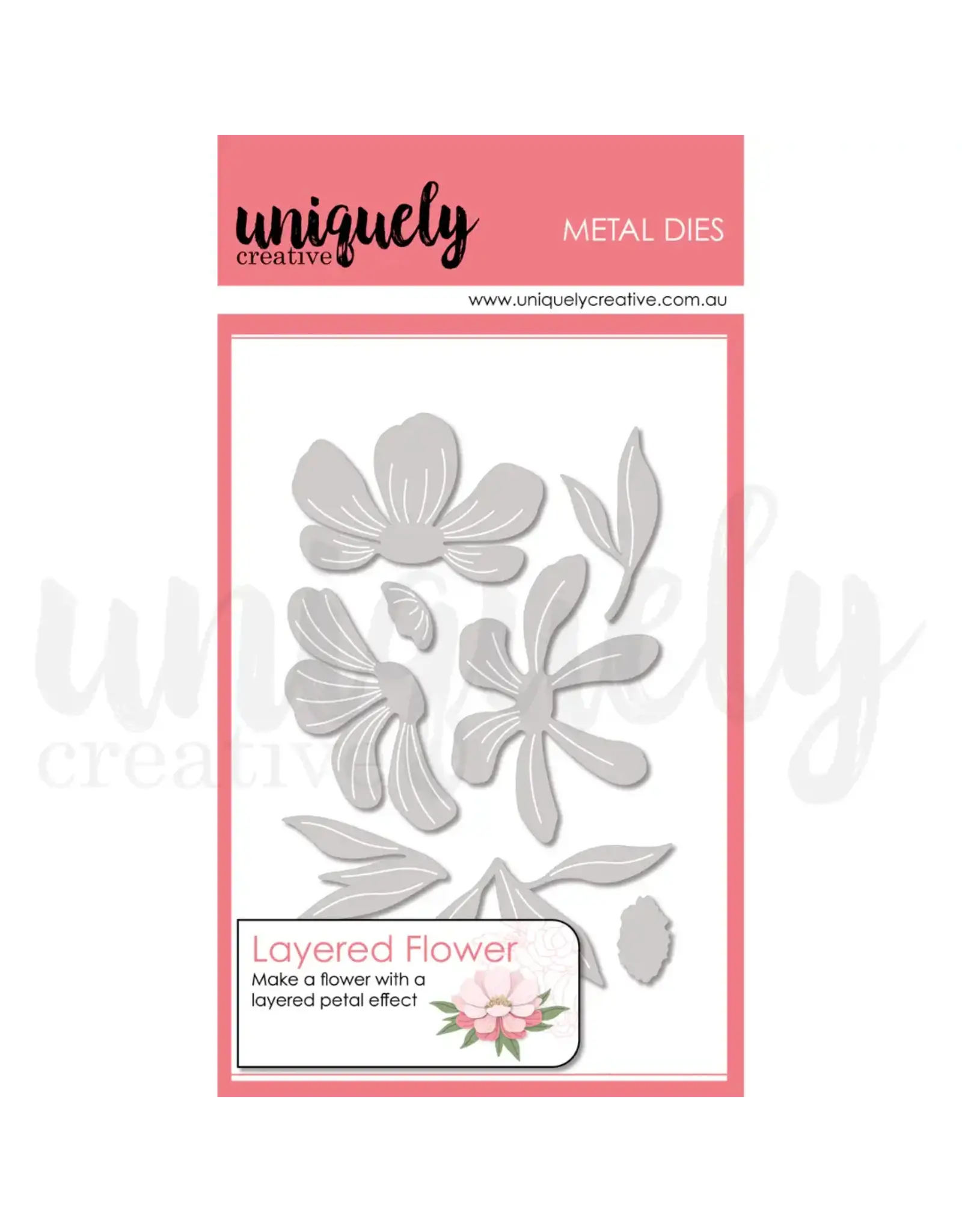 UNIQUELY CREATIVE UNIQUELY CREATIVE LAYERED FLOWER DIE SET
