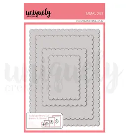 UNIQUELY CREATIVE UNIQUELY CREATIVE SCALLOPED RECTANGLE PHOTO MAT BORDER DIE SET