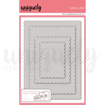 UNIQUELY CREATIVE UNIQUELY CREATIVE SCALLOPED RECTANGLE PHOTO MAT BORDER DIE SET