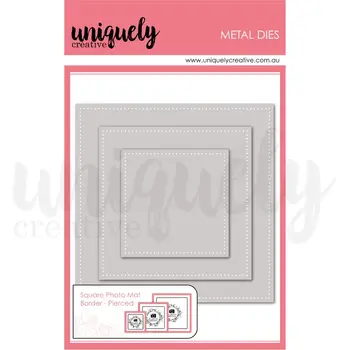UNIQUELY CREATIVE UNIQUELY CREATIVE PIERCED SQUARE PHOTO MAT BORDER DIE SET