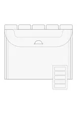 THE ORGANIZED OPTION THE ORGANIZED OPTION 5x7 FLIP FLAP TABBED DIVIDER POCKETS 10/PK