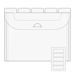 THE ORGANIZED OPTION THE ORGANIZED OPTION 5x7 FLIP FLAP TABBED DIVIDER POCKETS 10/PK